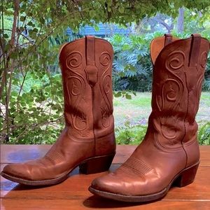 Classic Brown Western Cowboy Boots
